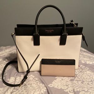 Kate spade purse and matching wallet.